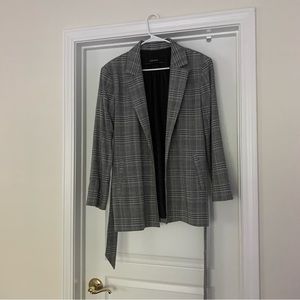 Zara Gray Blazers Jacket Size: S.